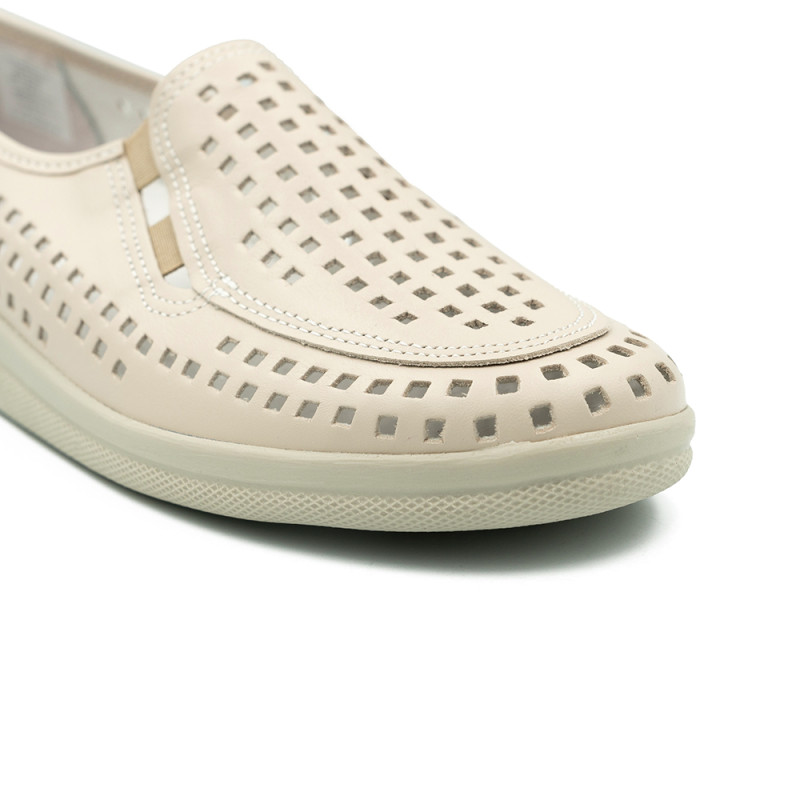 Polking lygiapadžiai bateliai moterims, balti 941637261